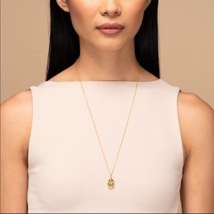 Mejuri Scarab Gold Necklace